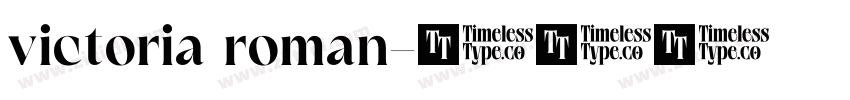 victoria roman字体转换